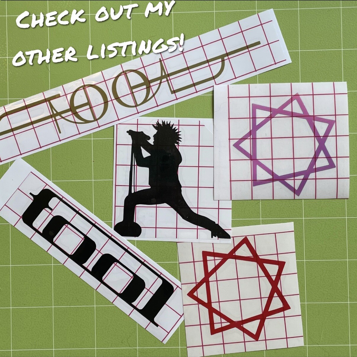 Tool band vinyl decal sticker CHOOSE A COLOR! MJK