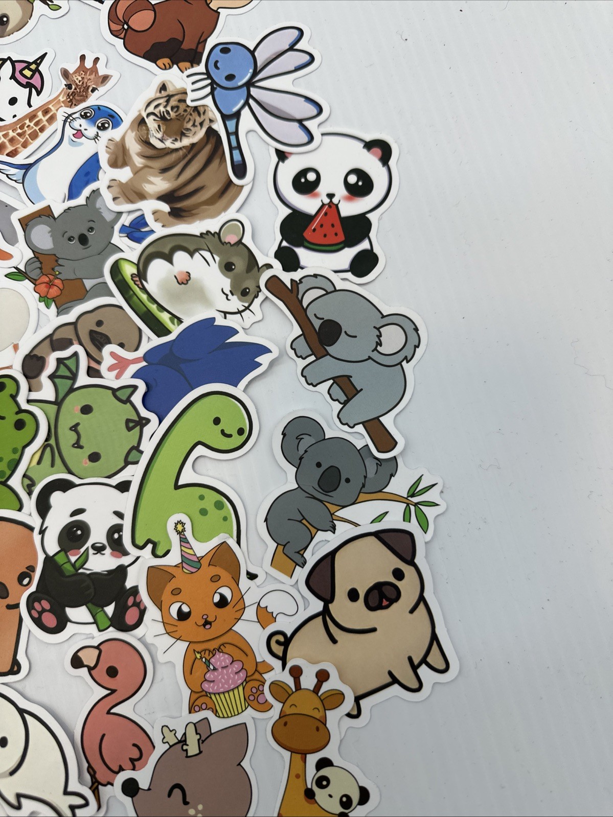 Lot Of 163 Random Small Animal Stickers Decals {HH}