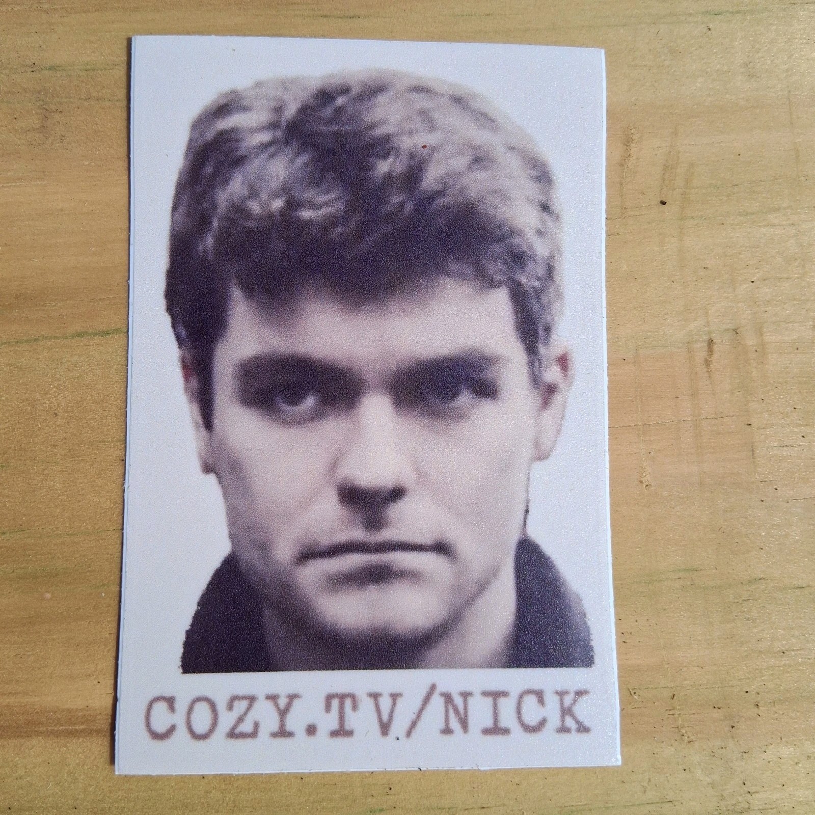Nick Fuentes Vinyl Sticker 2 3/8" x 3 5/8"