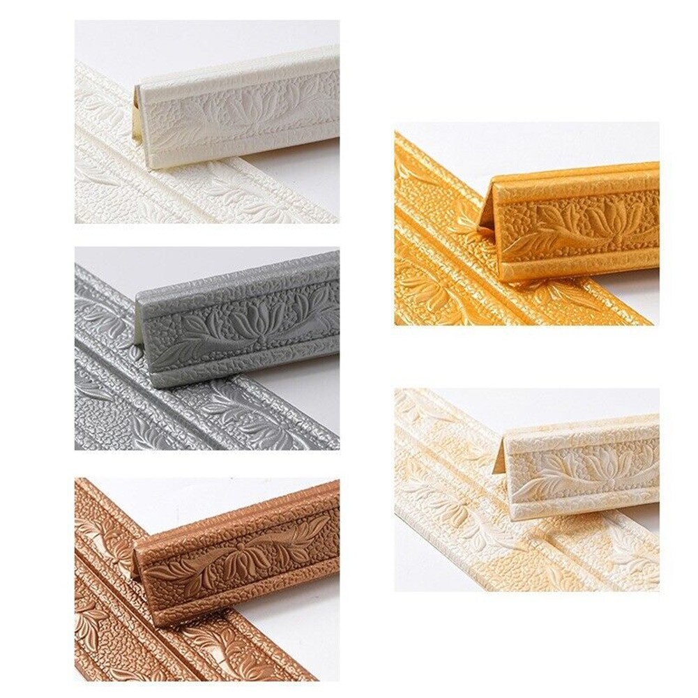 XPE Foam Skirting Sticker Border for DIY Home Decoration Easy to Clean