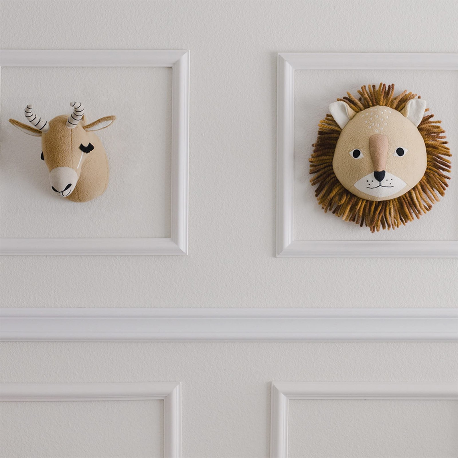 Safari Nursery Décor, Plush Animal Wall Décor for Boys and Girls, Antelope, 7…