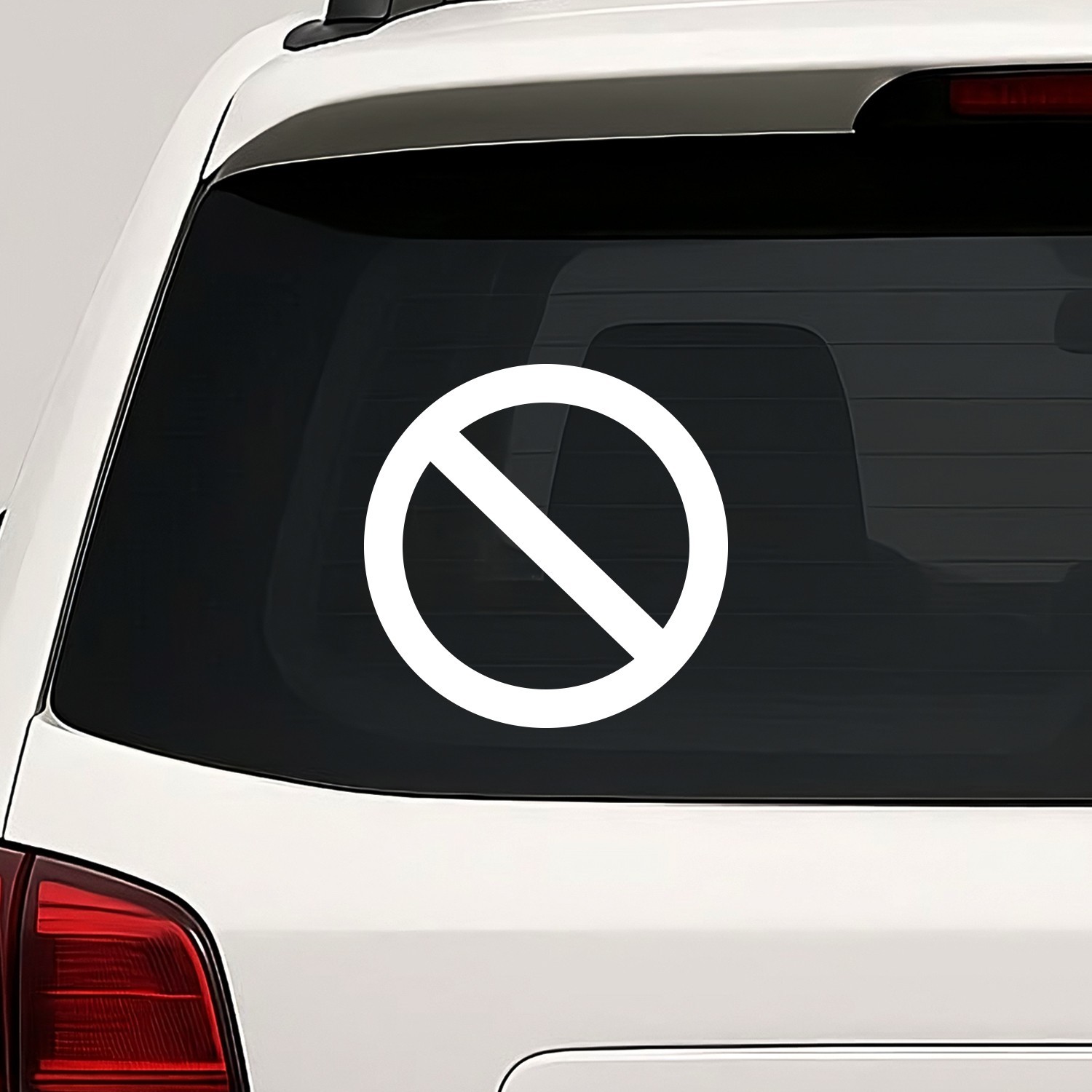 NO Symbol Emblem Vinyl Die Cut Decal Sticker – Sign