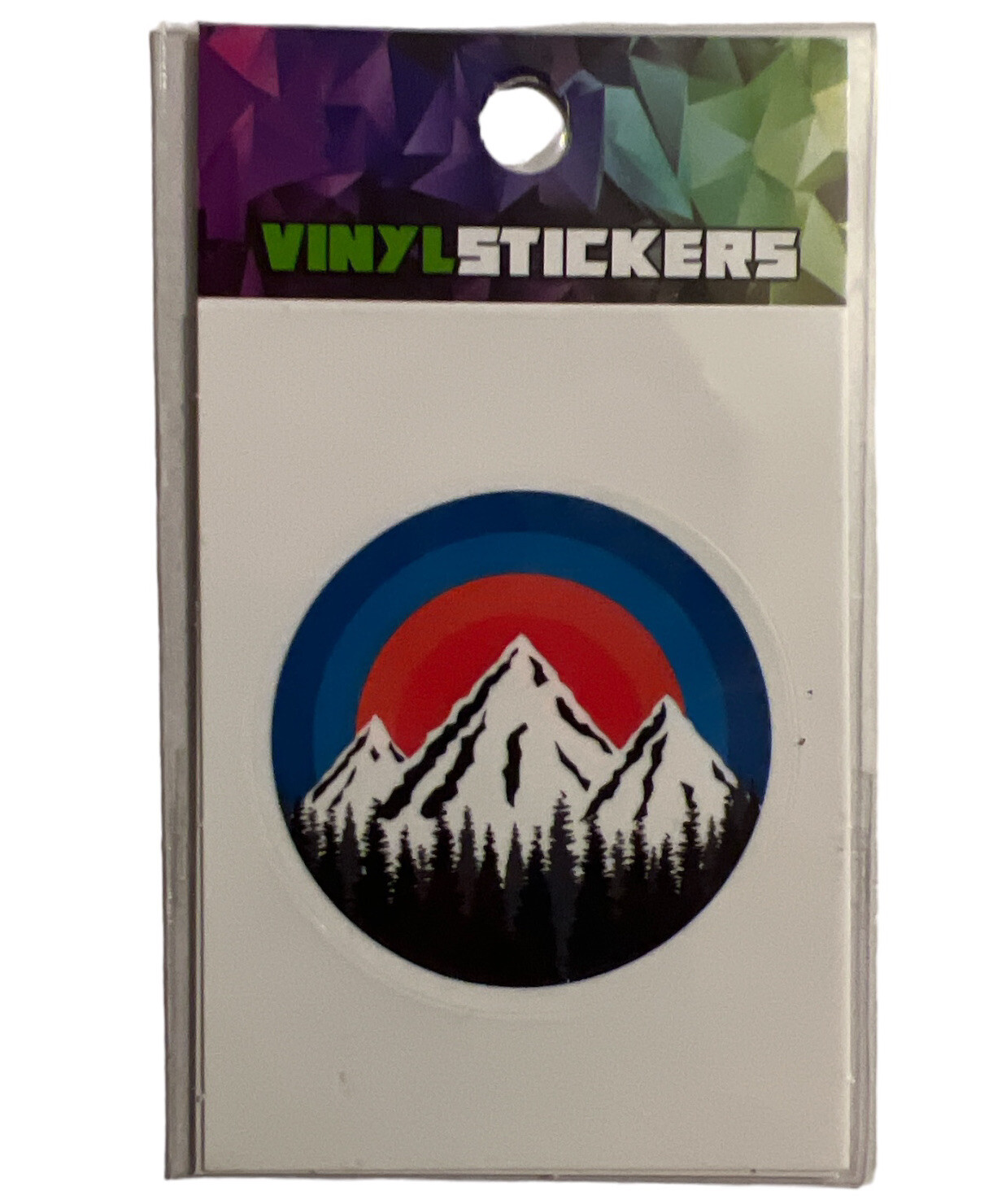 MOUNTAIN SCENE!! Vinyl Sticker Decal 2 Inch Combine Ship