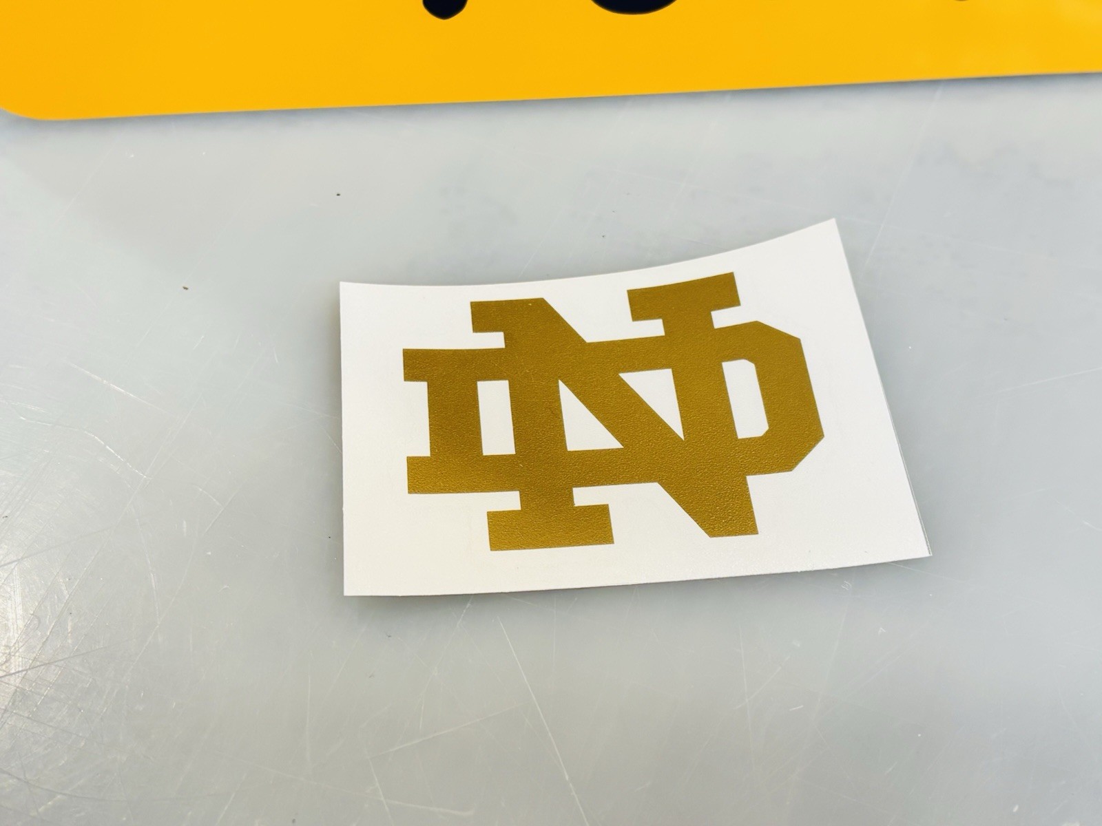 Notre Dame ND Die Cut Vinyl Decal Go Irish! South Bend College Football