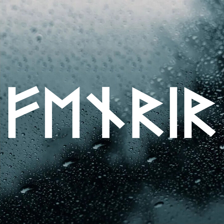 Fenrir in Futhark Vinyl Decal – Elder Viking Norse Wolf – Die Cut Sticker