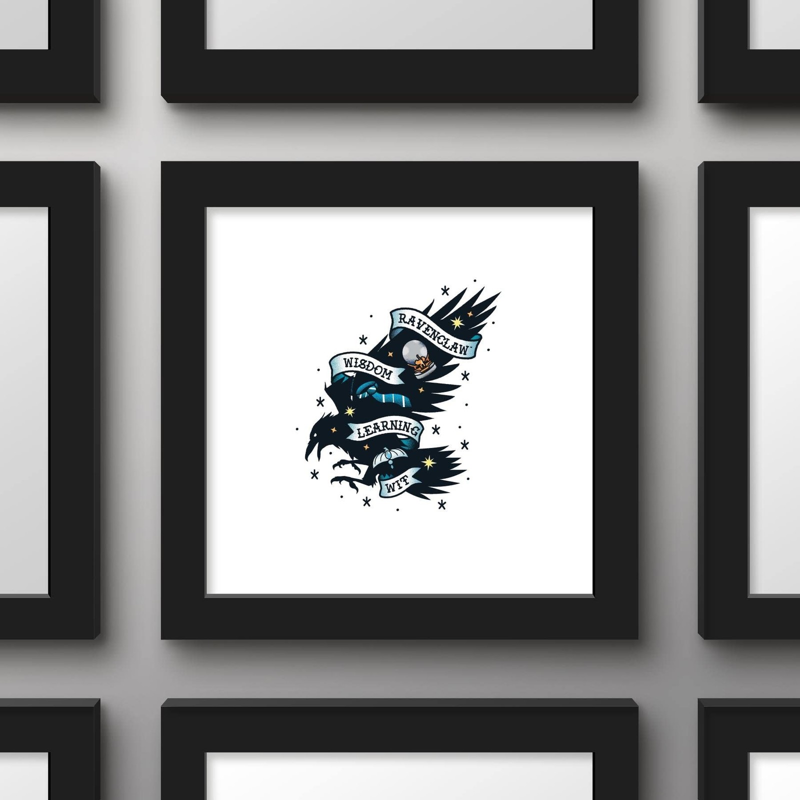 Trends International Gallery Pops Harry Potter – Ravenclaw Tattoo Art Wall Ar…