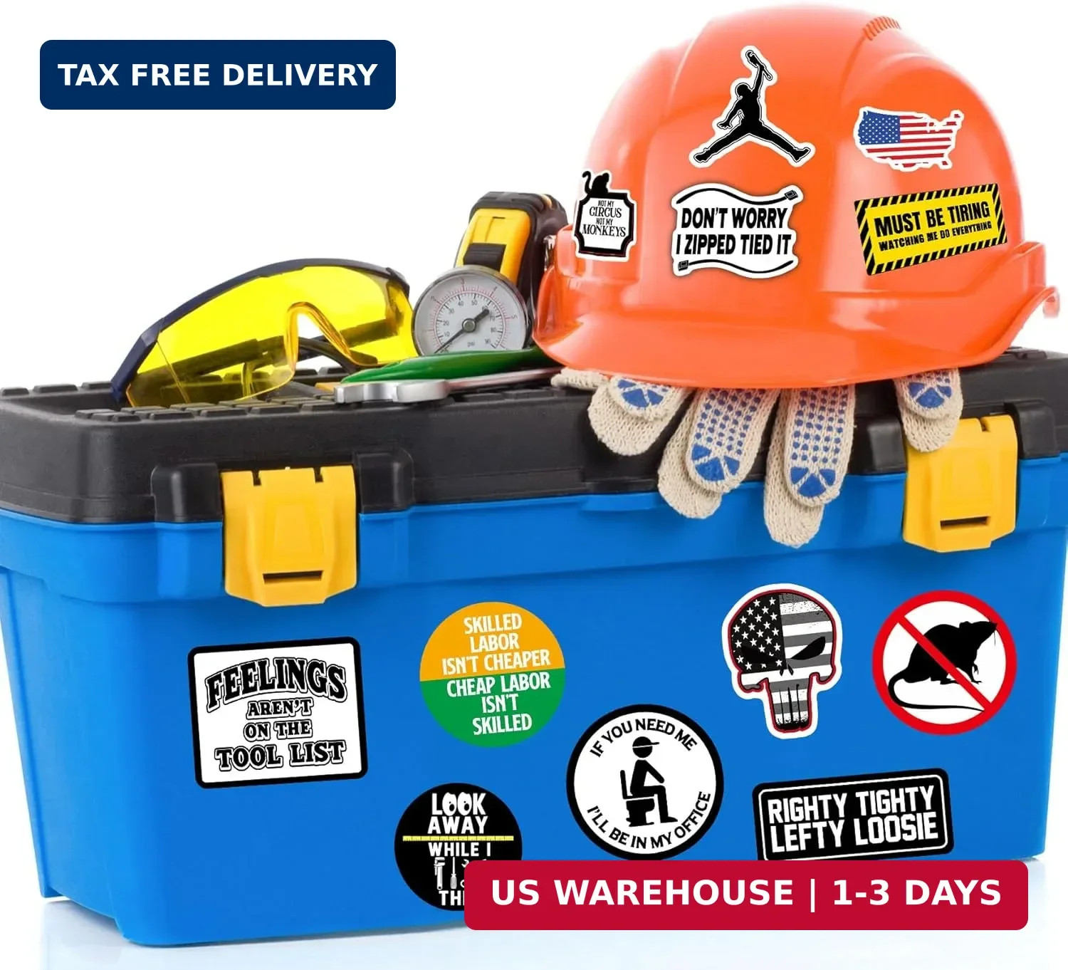 150 PCS Funny Hard Hat Stickers for Adults Dark Humor, Hilarious Decals for Tool