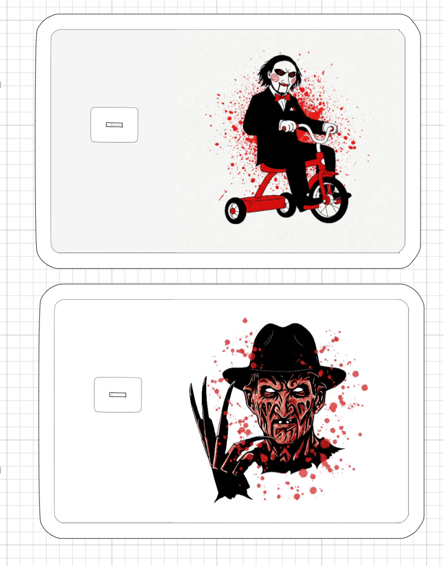 Horror Halloween Credit Debit Card Skins Pennywise Jigsaw Freddy Kruger Chucky