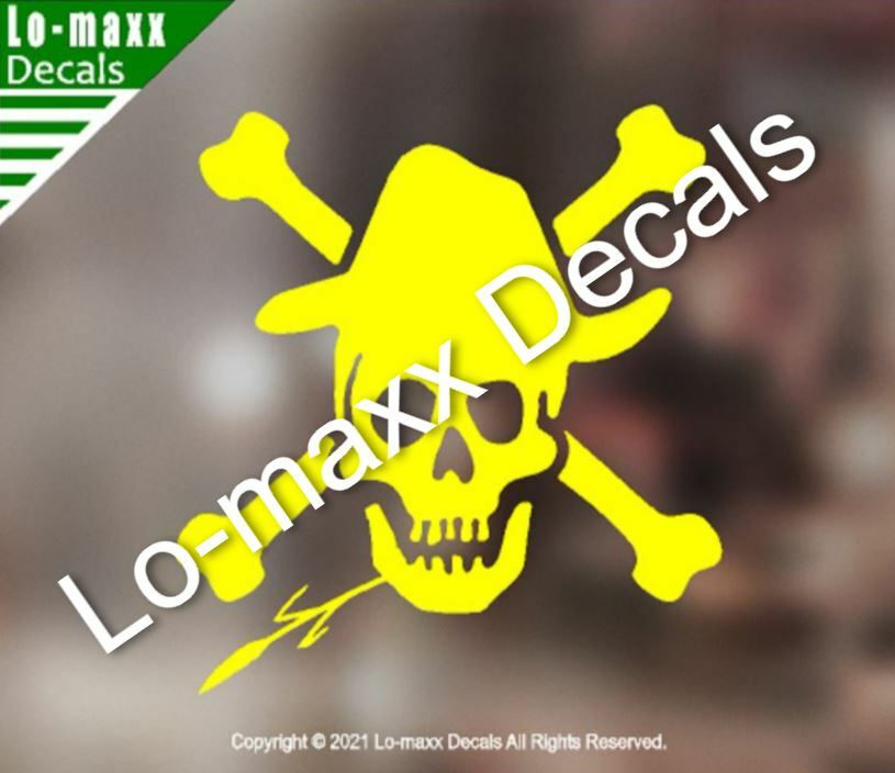 Country Boy Hillbilly Farmer Skull And Crossbones Original Die Cut Vinyl Decal