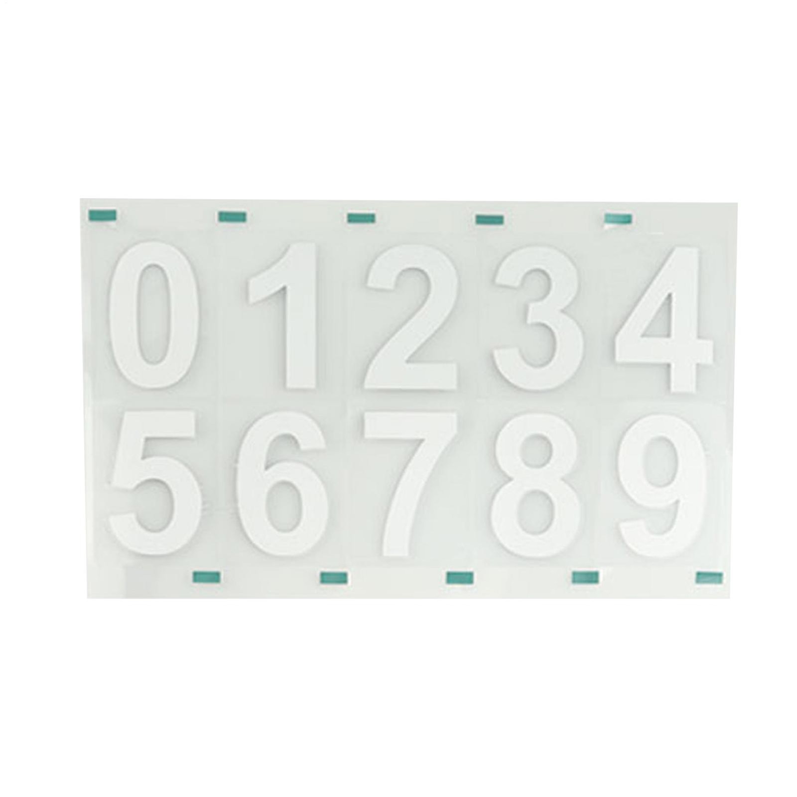 NEW License Plate Number Reflective Invisible Digital Sticker for Home Vehicle