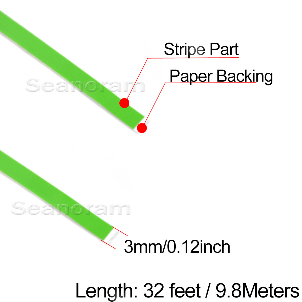 1/8" 3mm Lime Green DIY Home Shop Pinstriping Pin stripe Decal Vinyl Sticker