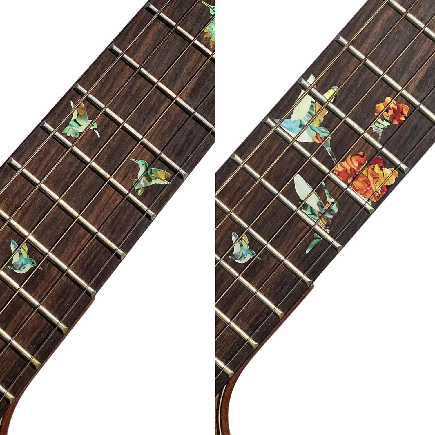 Inlaystickers Bee Hummingbirds – Fret Markers Inlay Stickers Decals for Guitars