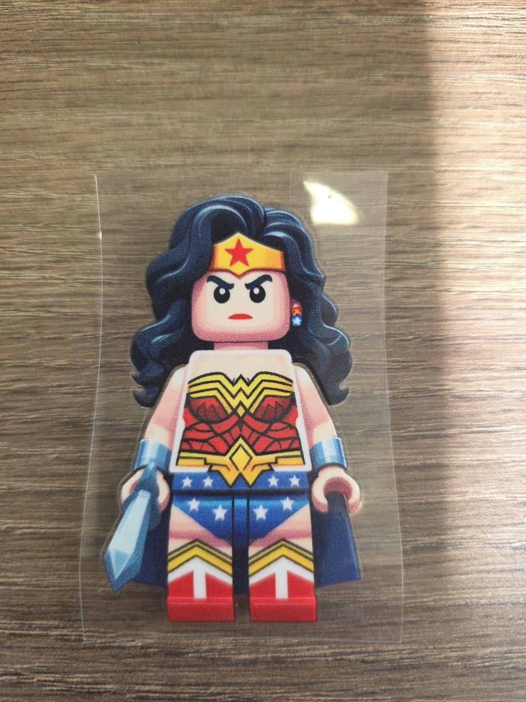 Lego Wonder Woman Figurine UVDTF Decal Made In USA Waterproof