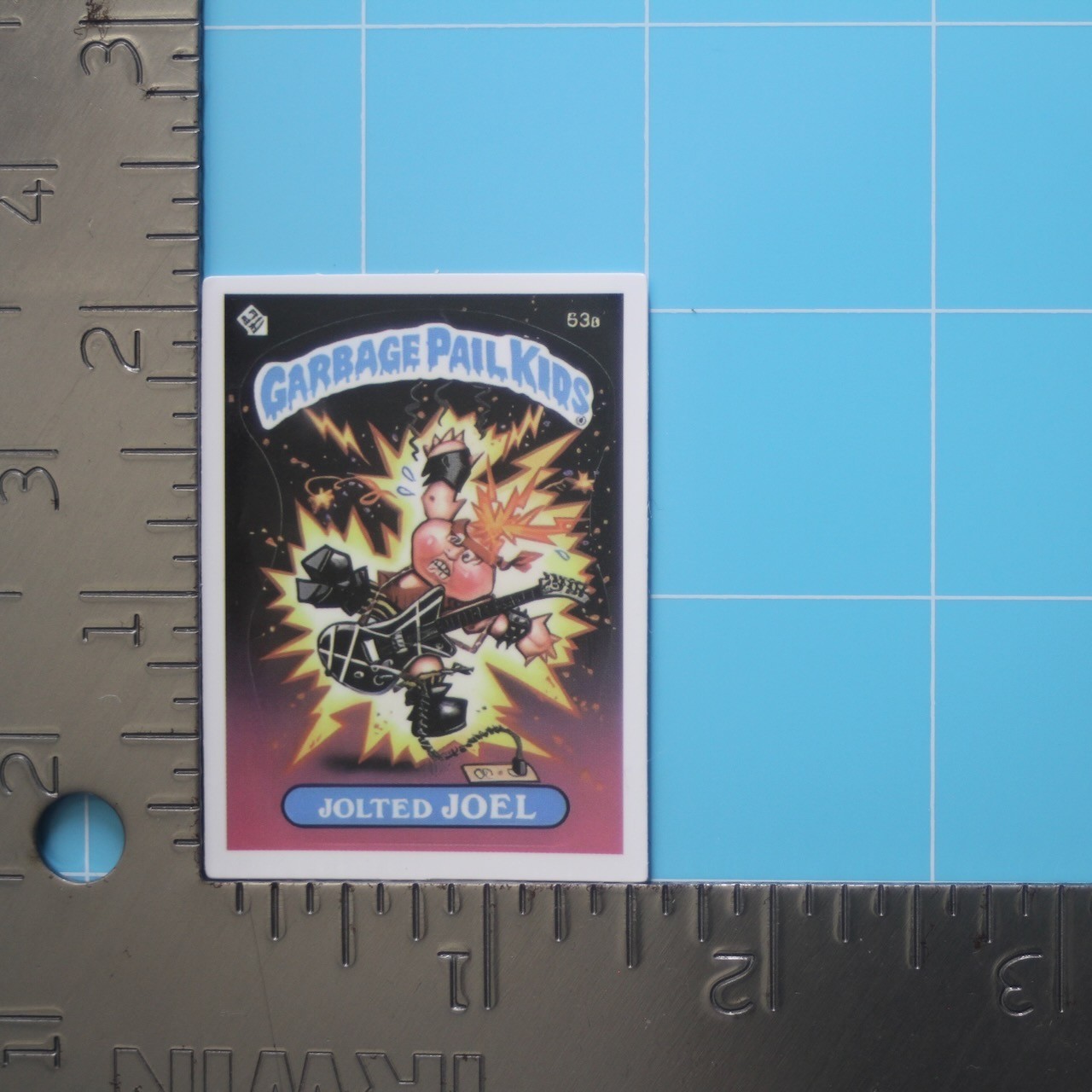Garbage Pail Kids Sticker (JOLTED JOEL) GPK Music Funny, Gloss PVC Decal