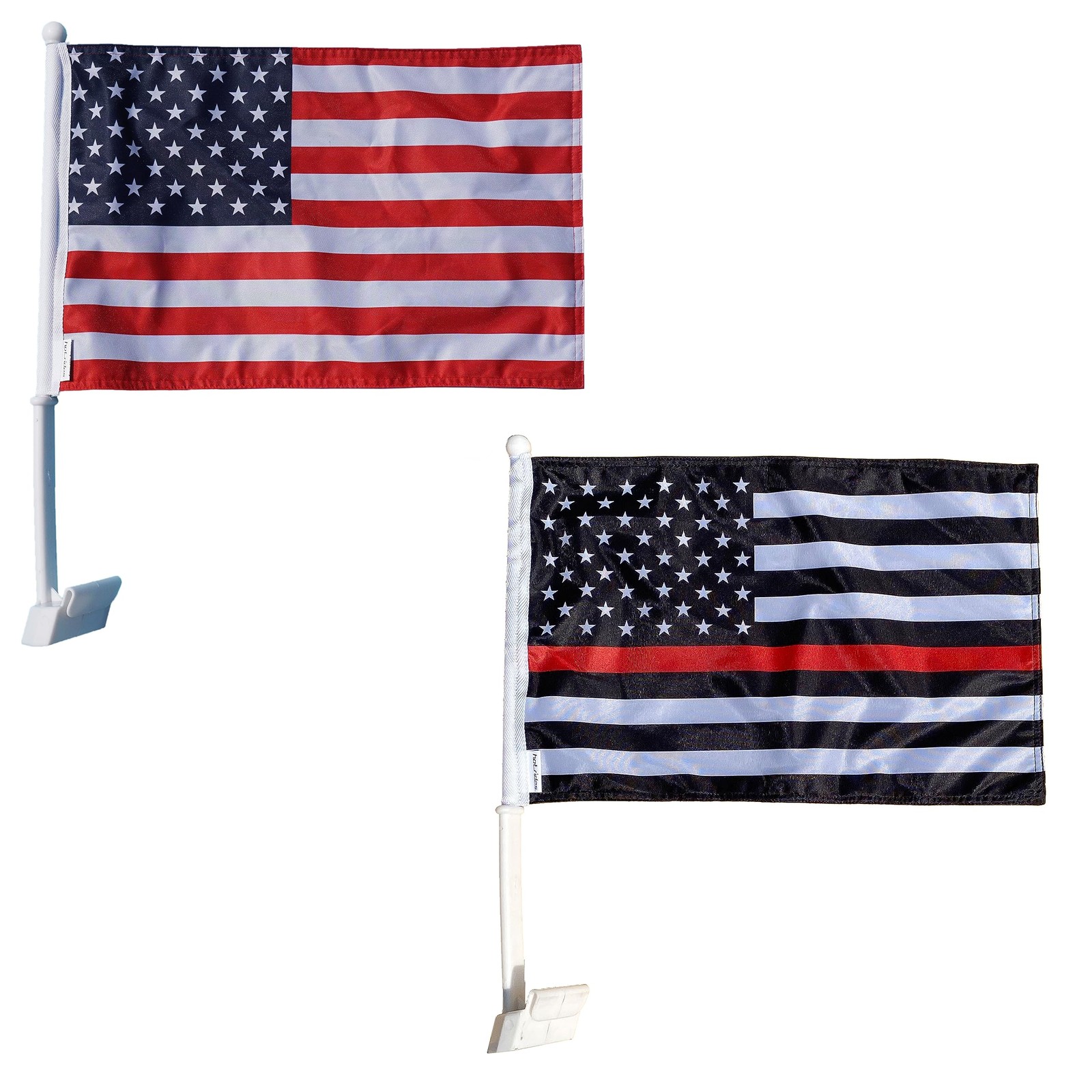 Premium Durable Double Sided Three Layers Heavy Duty Sleeve Car Flag 12“ x18”…