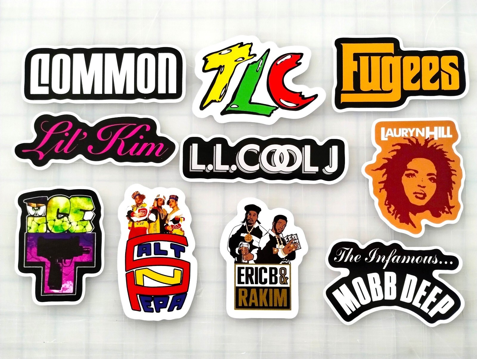 Classic Hip-Hop Sticker Lot (10 Stickers) SET 6 rap graffiti old school gangsta