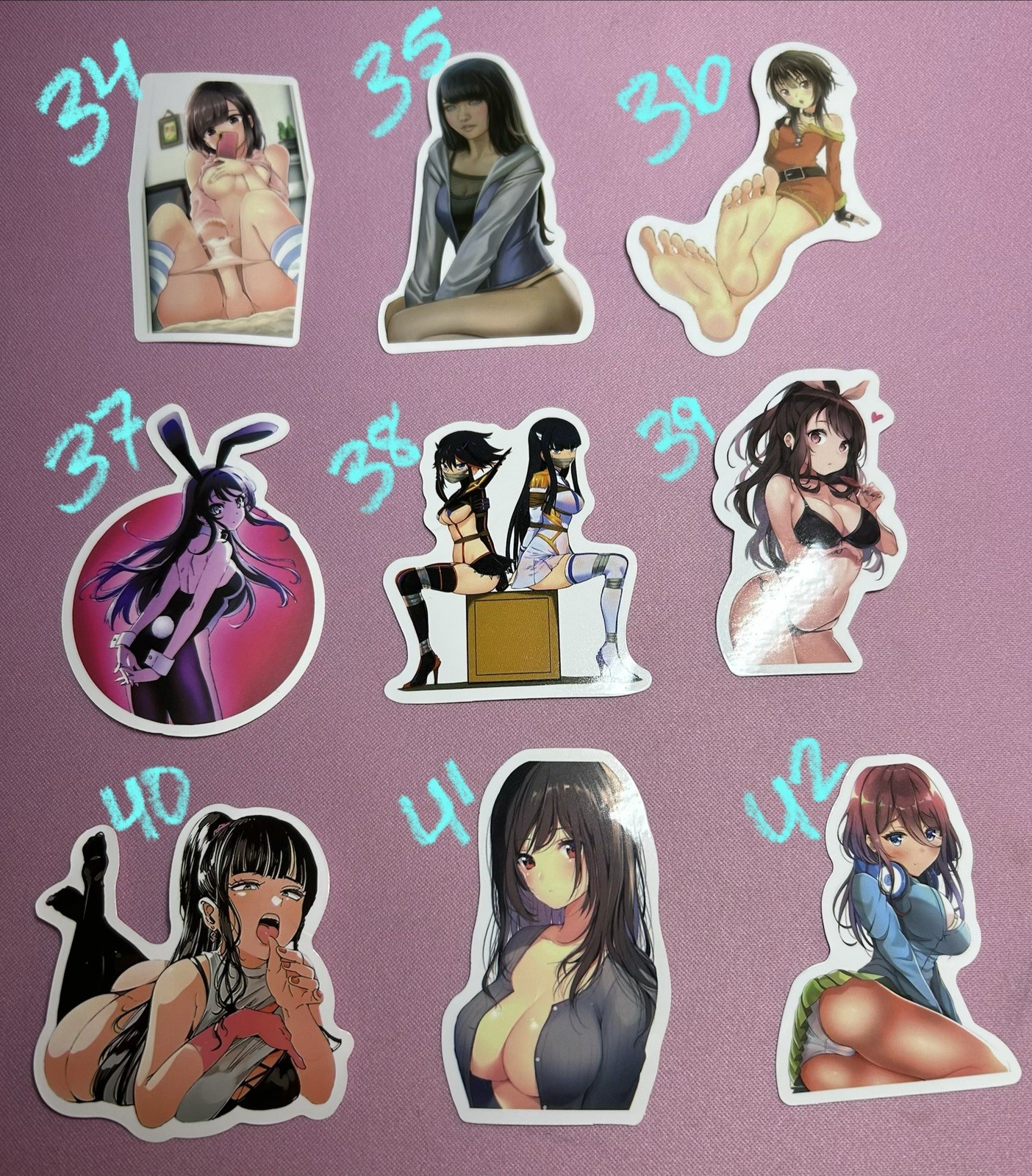 waifu lewd sexy girl stickers – X