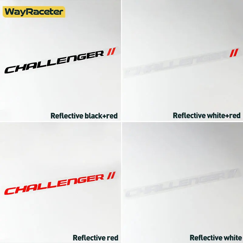 Aftermarket Dodge Challenger Reflective Front Windshield Vinyl Decal – Windscree