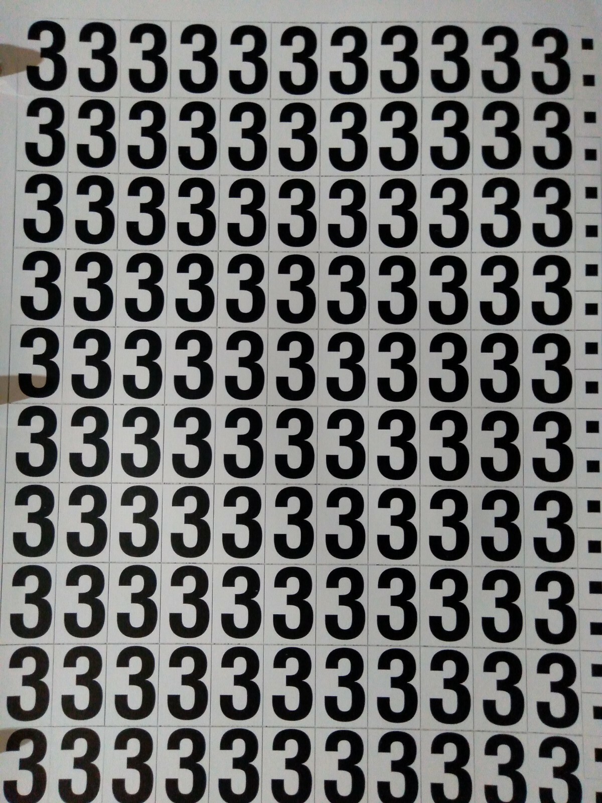 1" Set of Digits Numerals Mailbox Home Locker House Numbers Vinyl Sticker Decal