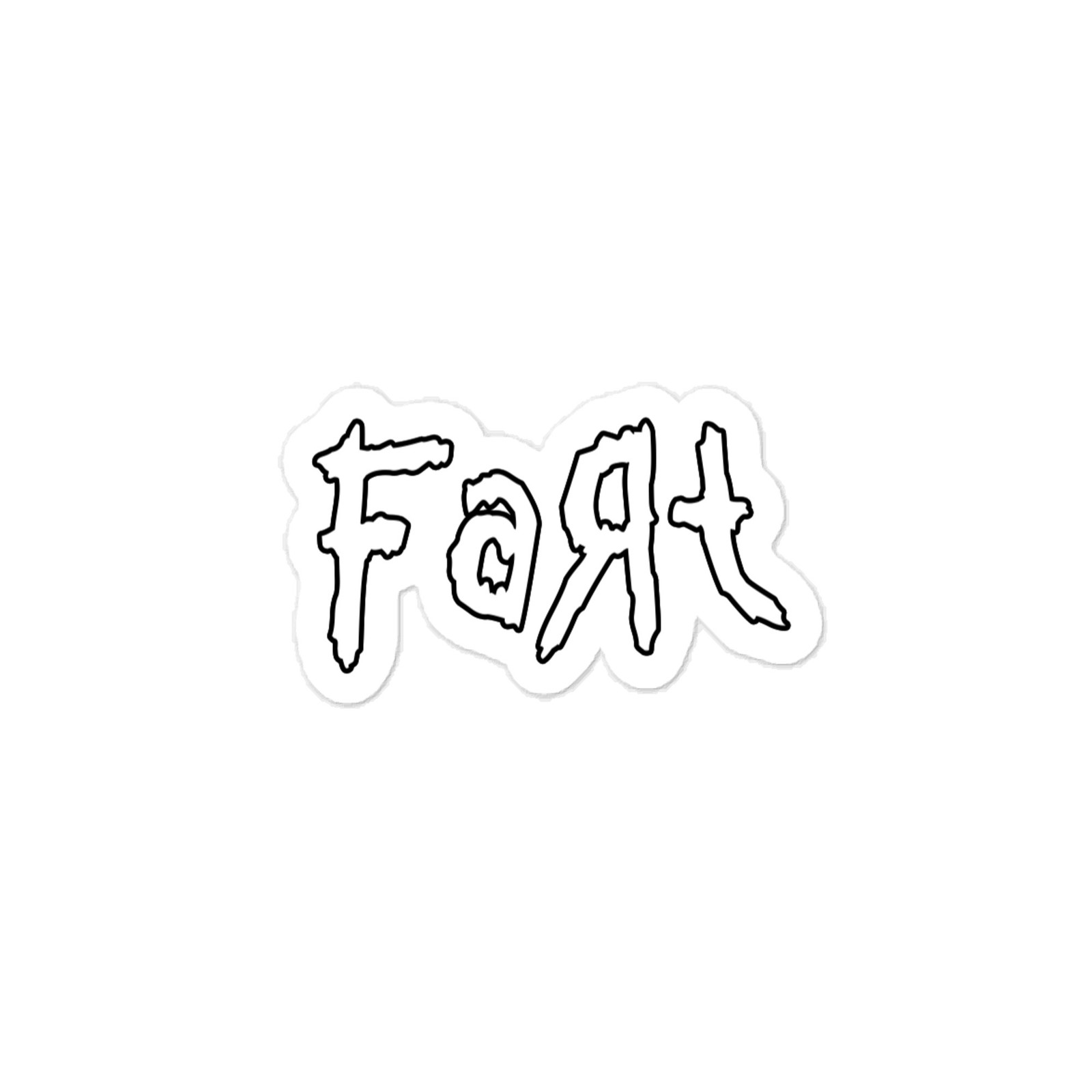 FaRt KoRn parody nu-metal rock band Kiss-cut vinyl decals