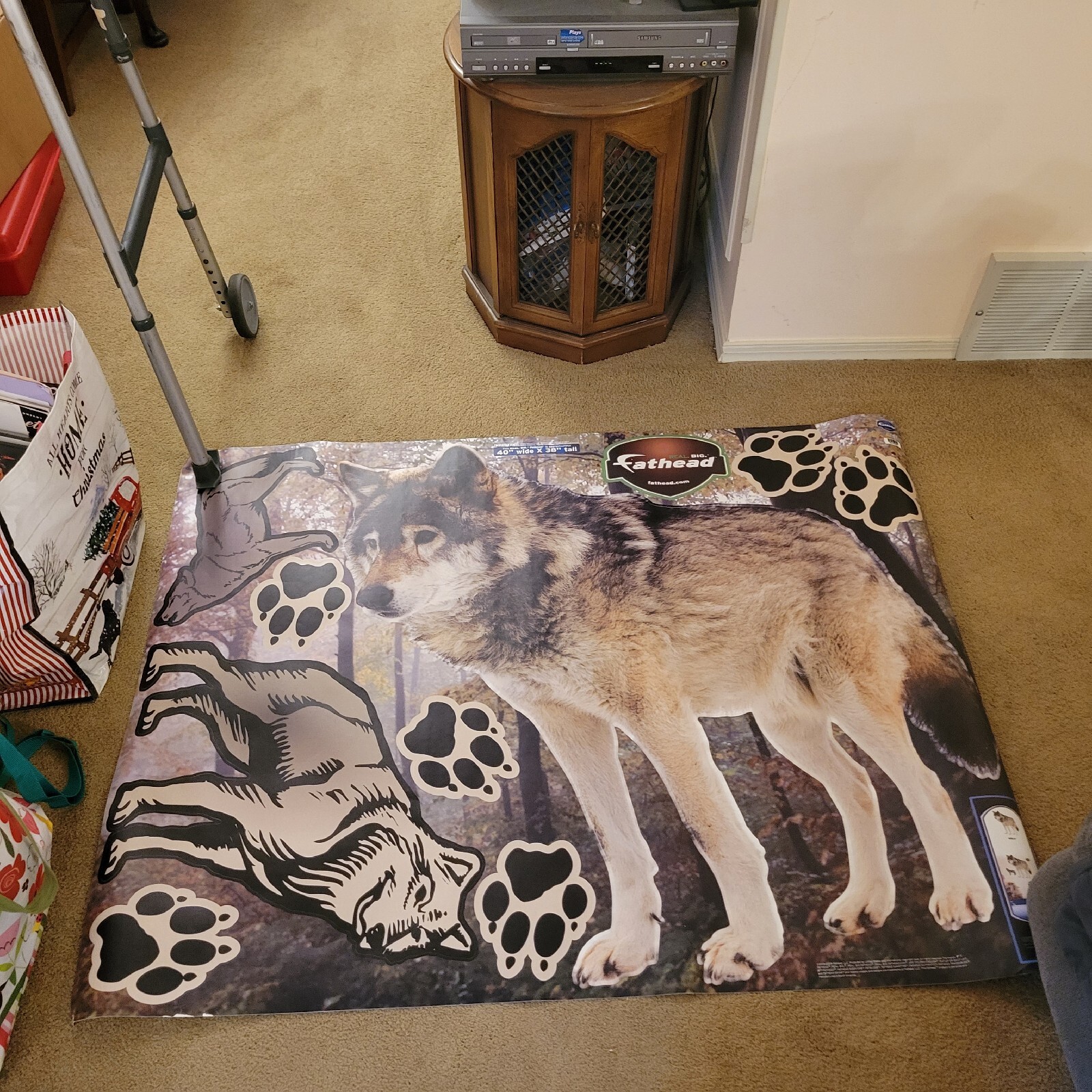 Wolf Fathead Decal