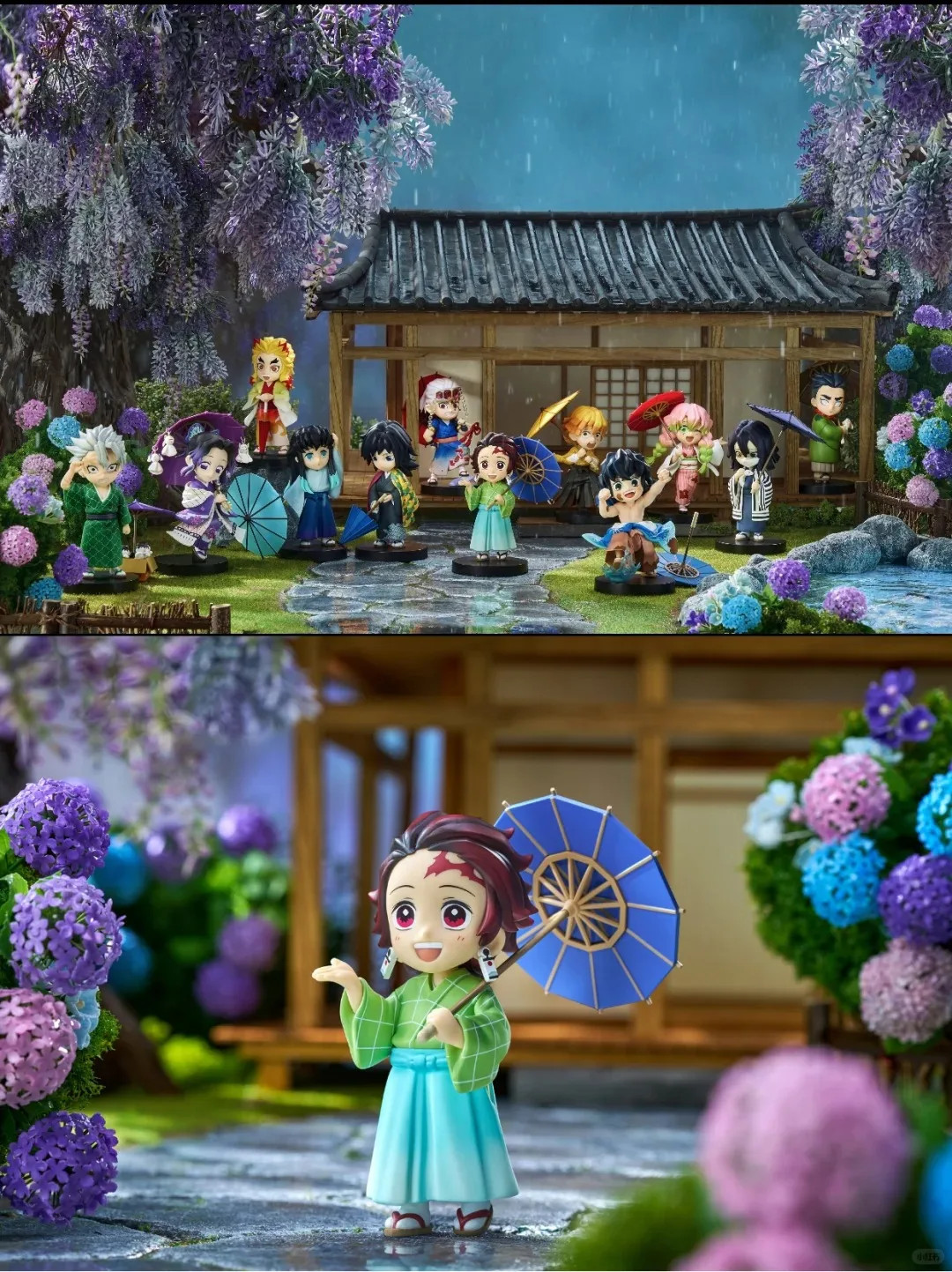 New Anime Figure Demon Slayer Figures Kimetsu No Yaiba Doll Plum Rain Series Bli