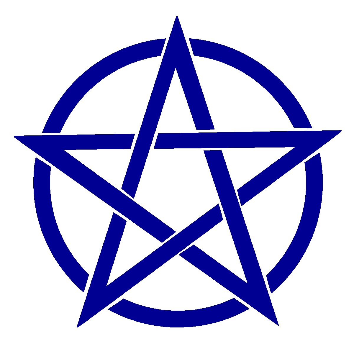 Pentacle Pentagram Symbol vinyl decal, car/tumbler/wall sticker- large sizes