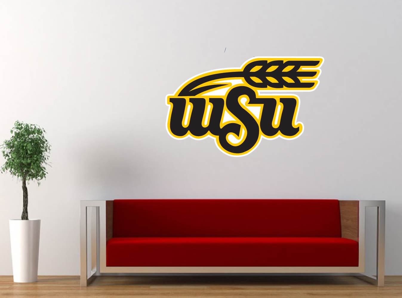 Wichita State University Vinyl Sticker Decal *SIZES* Cornhole Bumper Wall