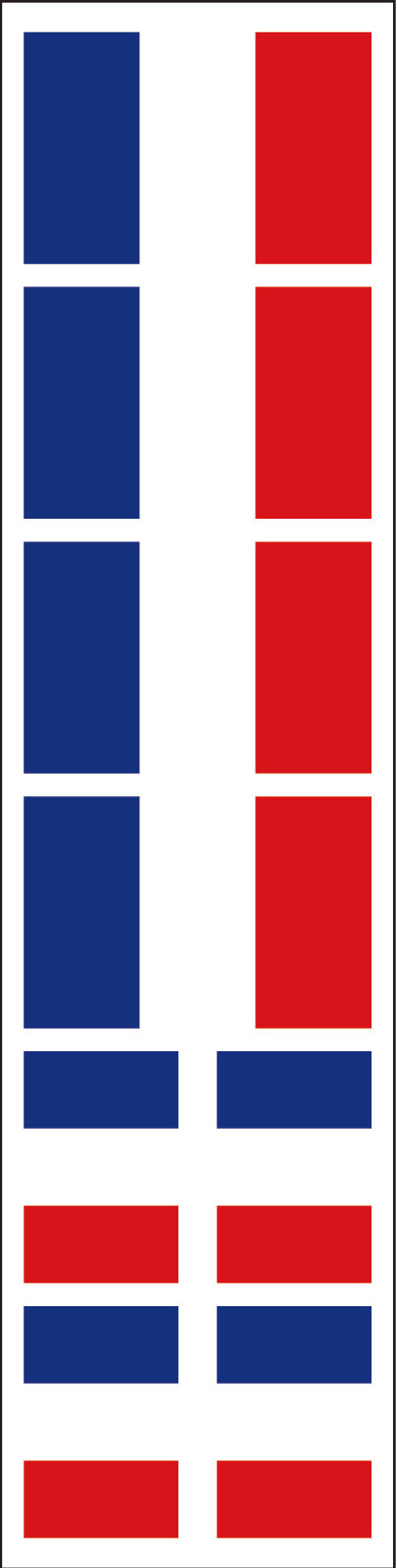 40 French Flag Stickers: French Flag, France Party Favors, Decals – Removable