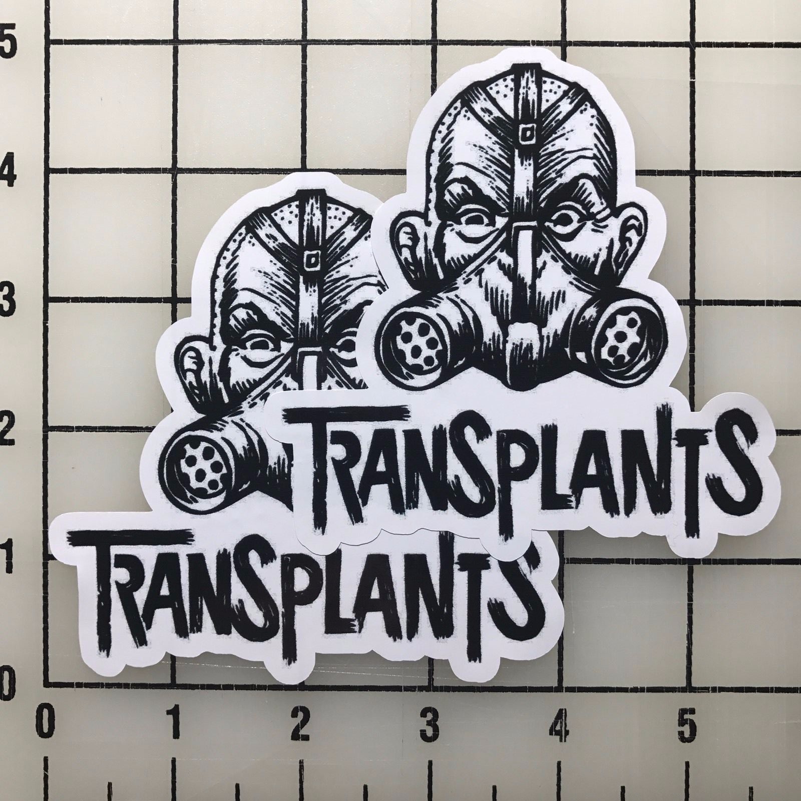 Transplants 4" Wide Multi-Color Vinyl Decal Sticker – BOGO