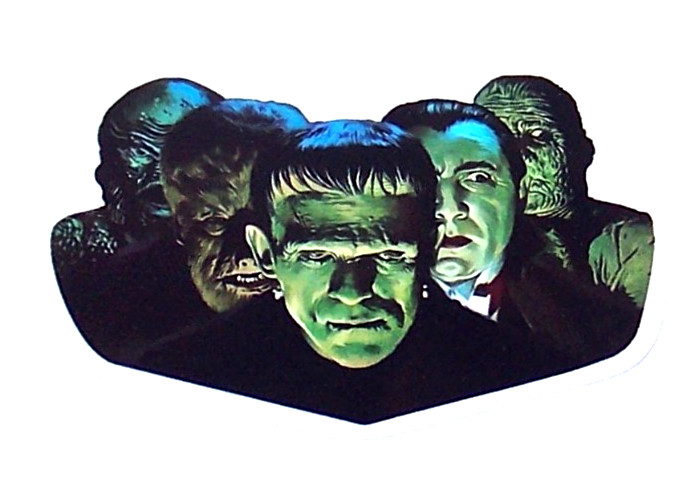CLASSIC MONSTERS – Cut Sticker Movie Horror Film Dracula Frankenstein Mummy