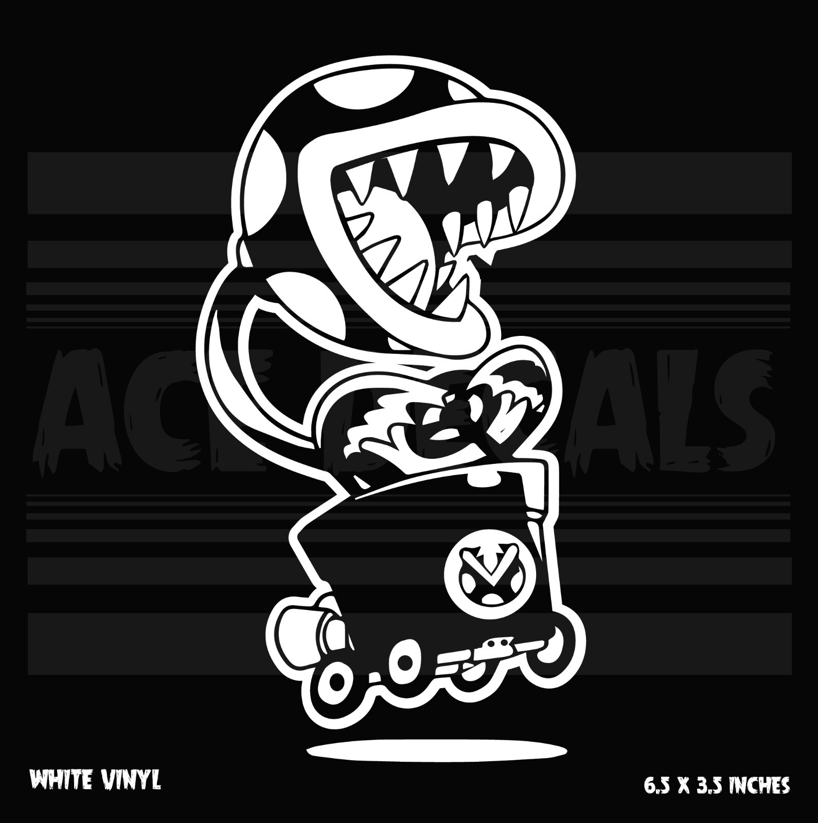 Mario Kart – Piranha Plant- Nintendo – decal sticker