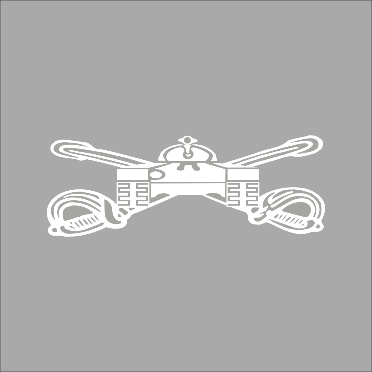 US Army Armor Military 1 Color Window Wall Vinyl Decal Sticker