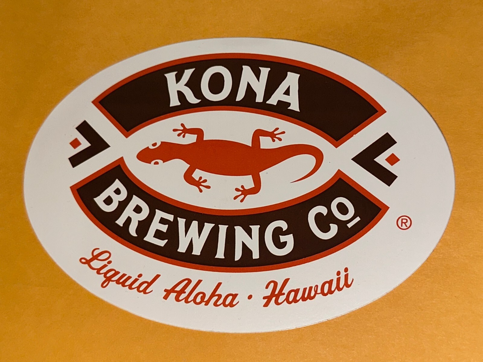 Kona Brewing Co Sticker Liquid Aloha Hawaii Island Beer Brewery Company