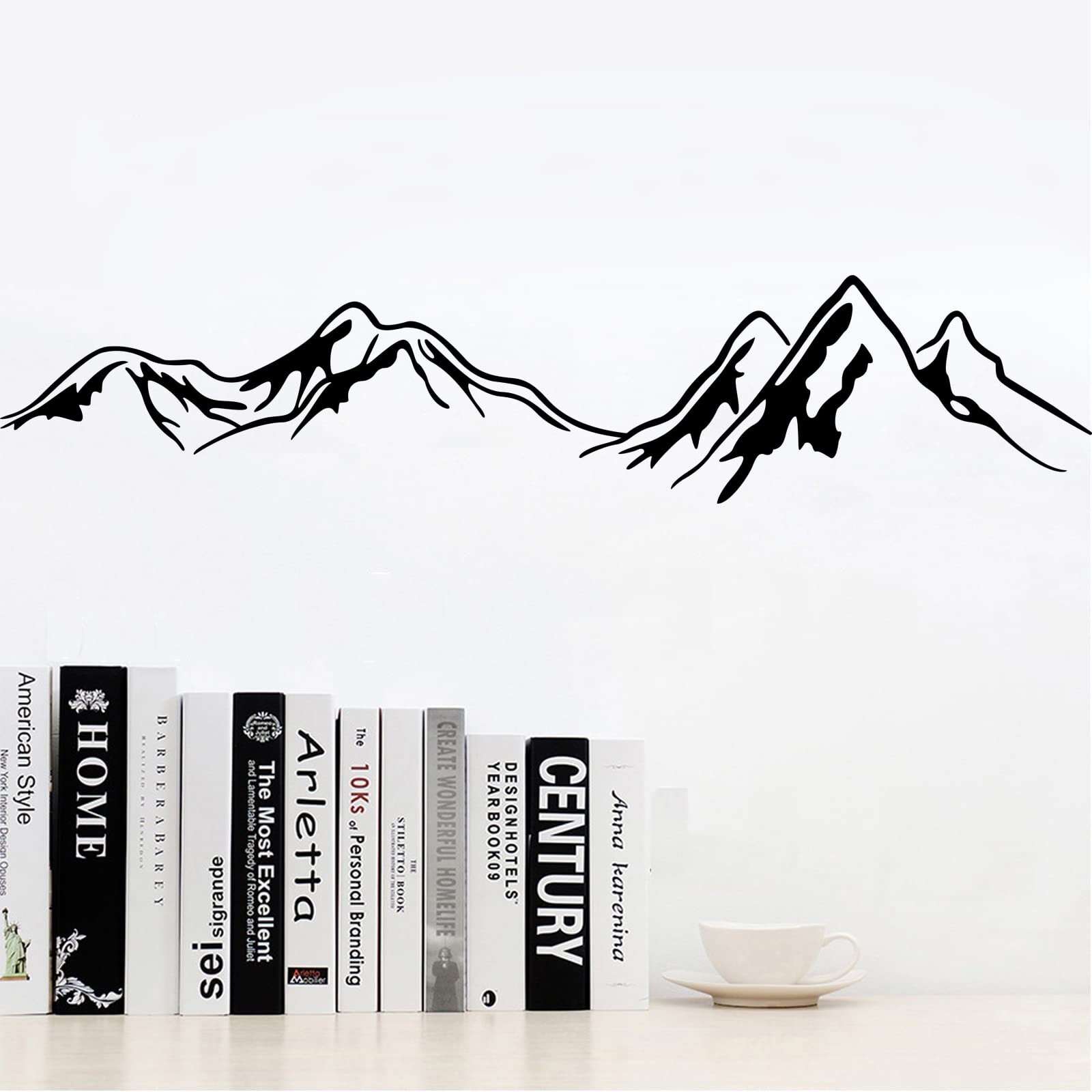 Big Mountains Wall Stickers Family Landscapes Wall Decals Beautiful Art Mural…