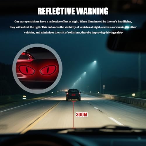 Reflective Stickers Car Decals, Motorcycle Decals and Graphics, High Red
