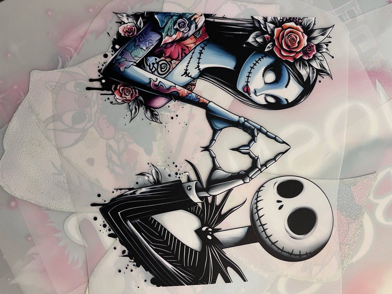 The Nightmare Before Christmas Jack & Sally DTF Transfer