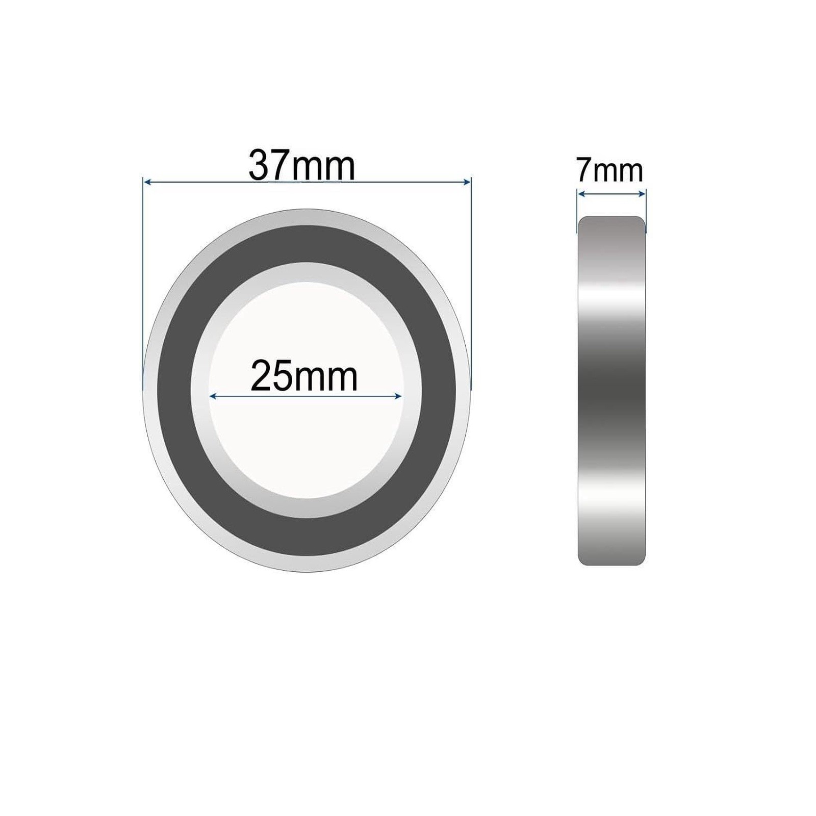 DEEG 6805 Rubber Sealed Bearing 25mm ID x37mm OD x7mm Width | 6805-2RS C3 Hig…
