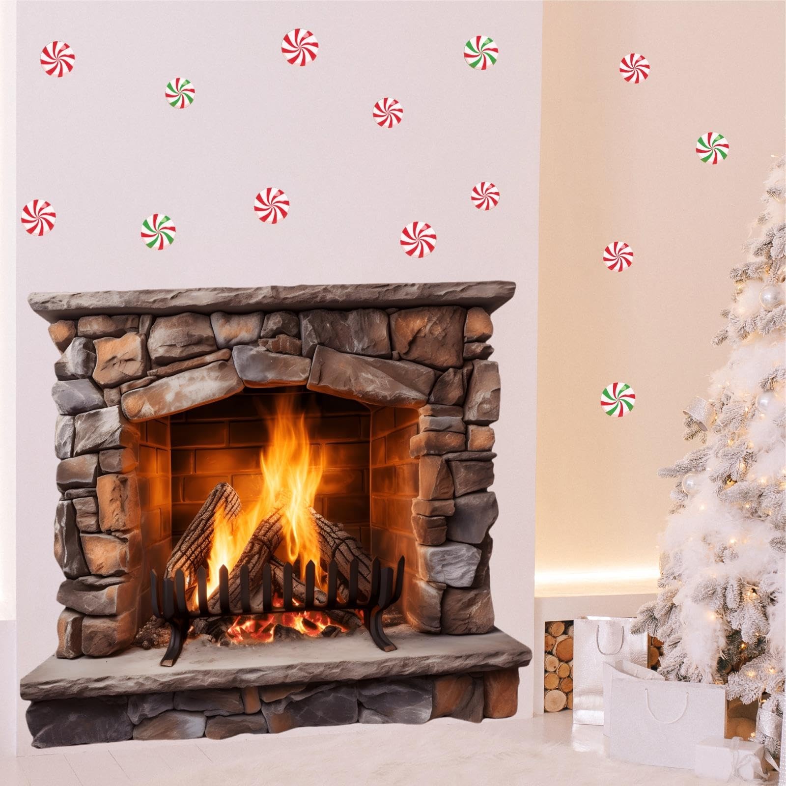 Large Christmas Wall Decals Christmas Wall Decoration Vinyl Sticker Peel and …