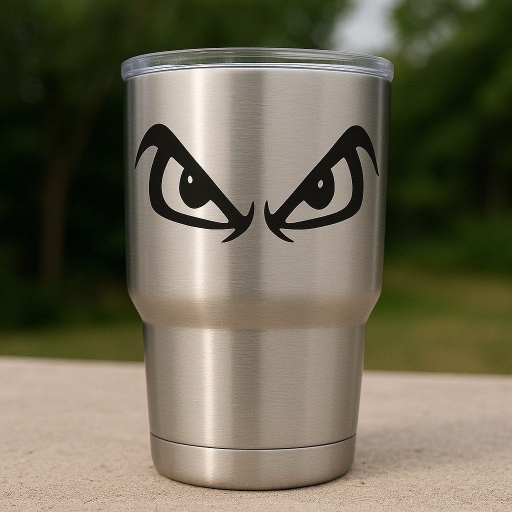 New Eyes Vinyl Car Decal Window Pick The Size & Color eyeball Eye Moon cartoon