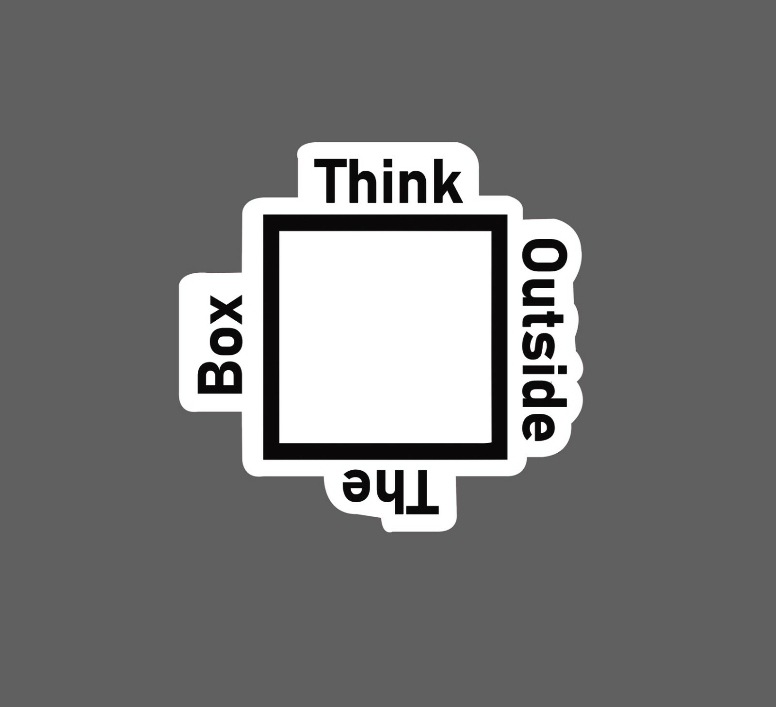 Think Outside the Box Sticker Waterproof – Buy Any 4 For $1.75 Each Storewide!