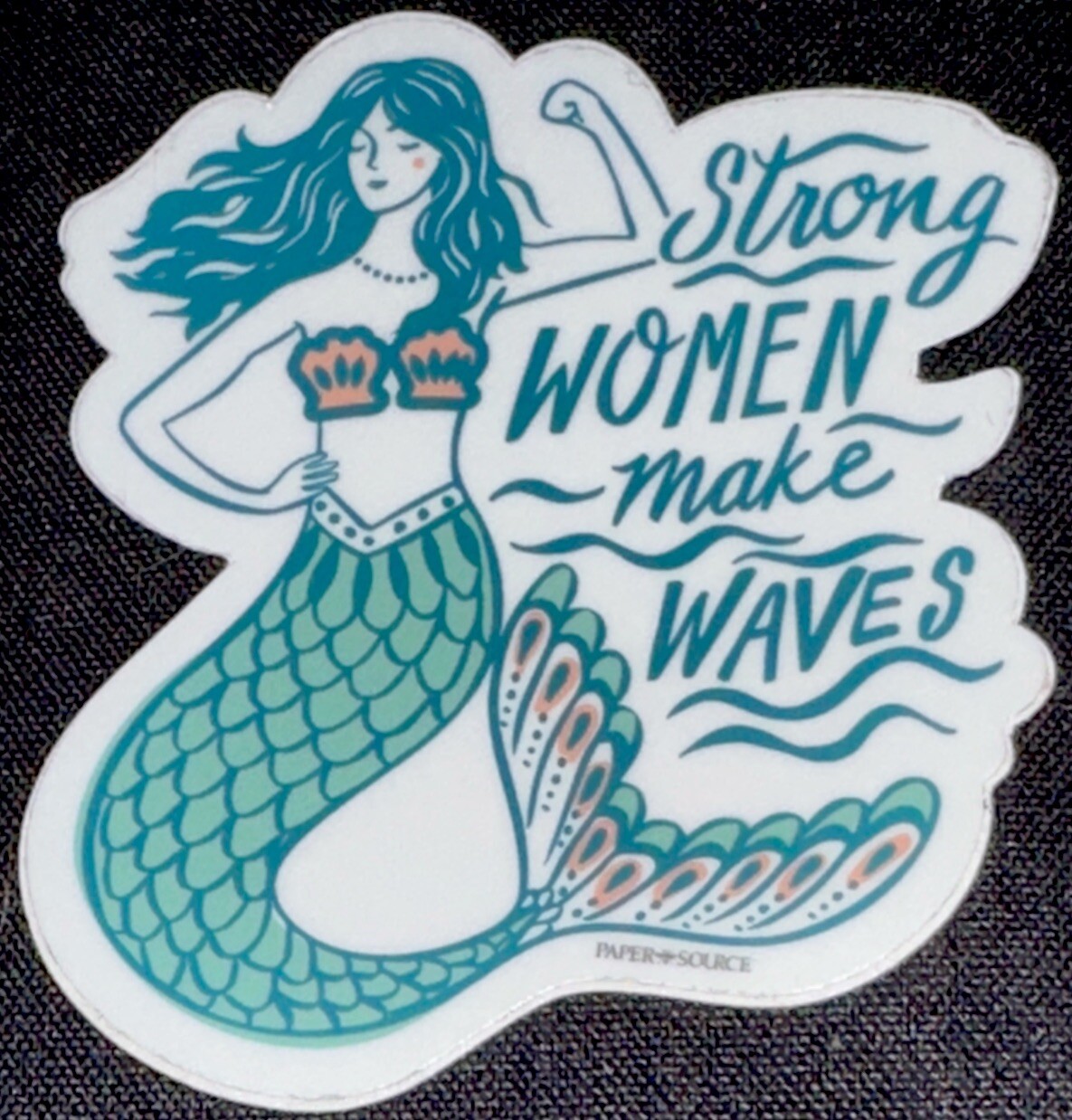 SEXY MERMAID STICKER✨🌊 🌊🌊✨2 3/4” X 2 1/2”✨STRONG WOMEN MAKE WAVES✨