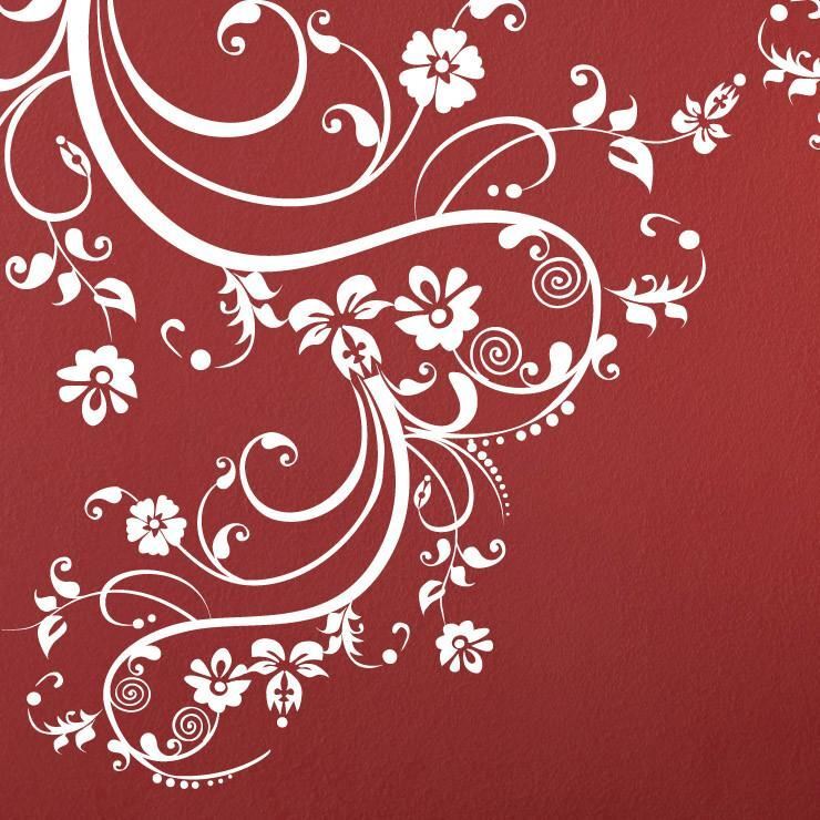 Stickerbrand Swirl Flower Floral Wall Decal Sticker Design Home Decor #262