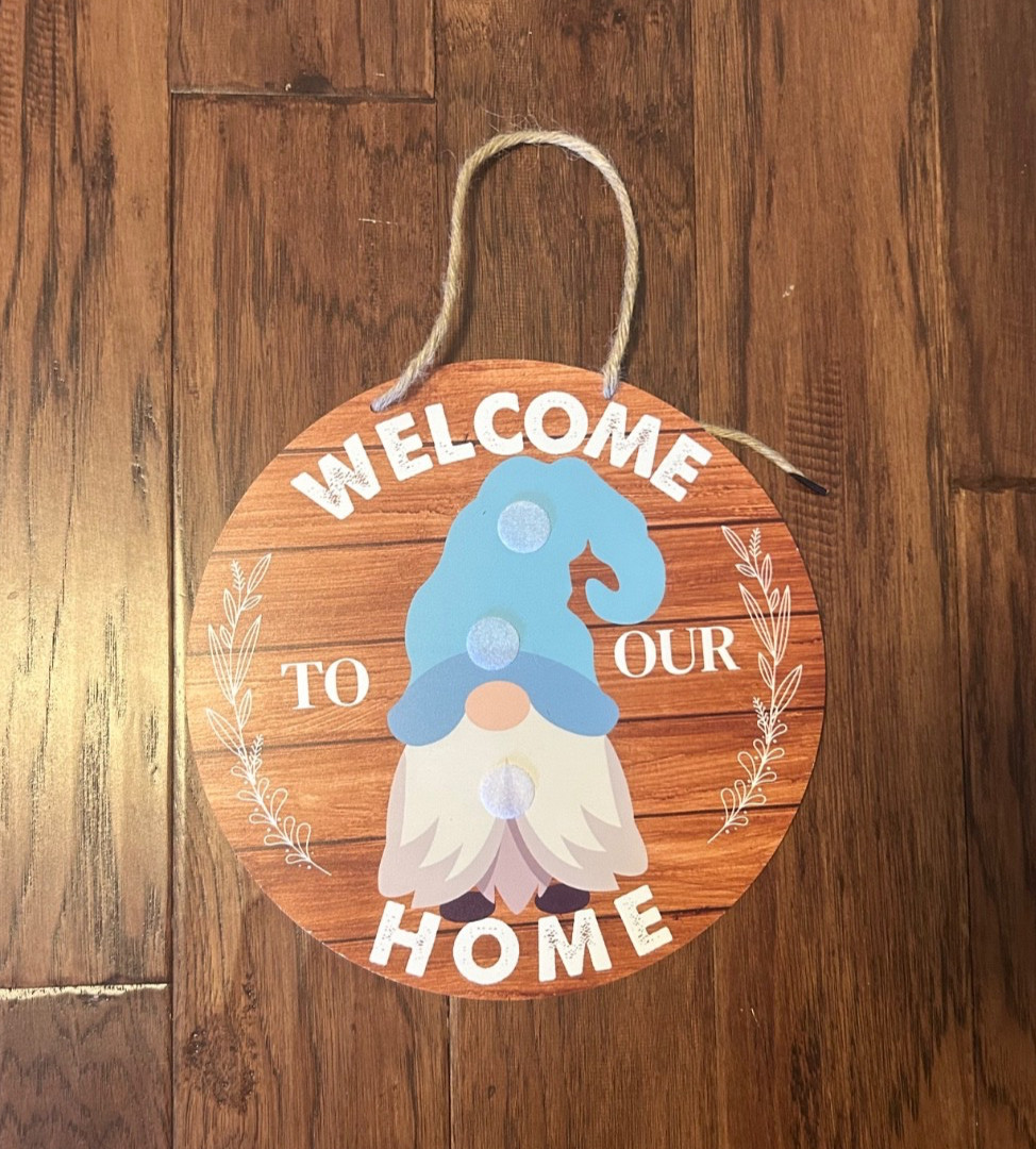 "Welcome To Our Home" All Season Gnome Decoration