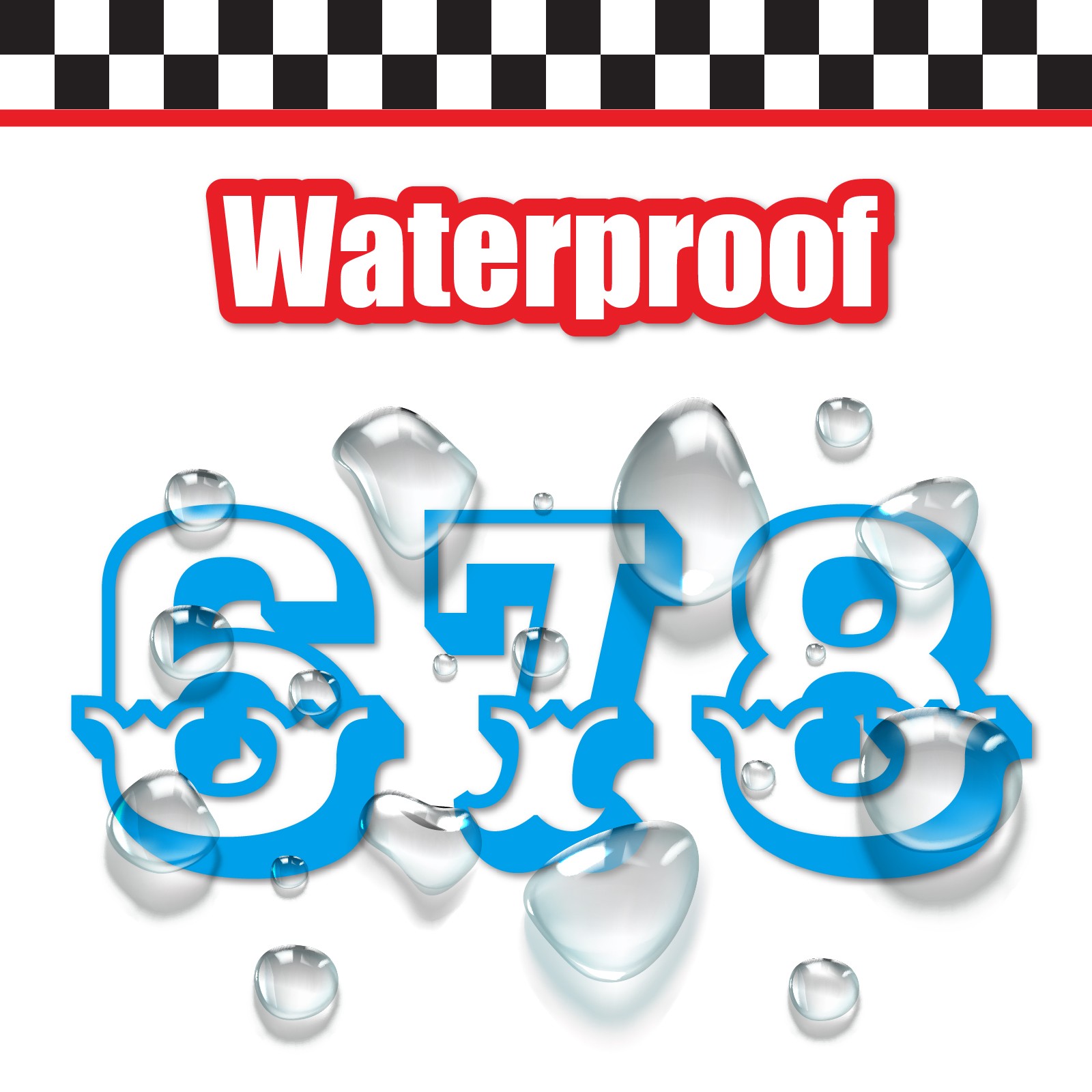 3x 3 Digit Custom Single Number Stickers Decal Locker Door Mailbox Ewert