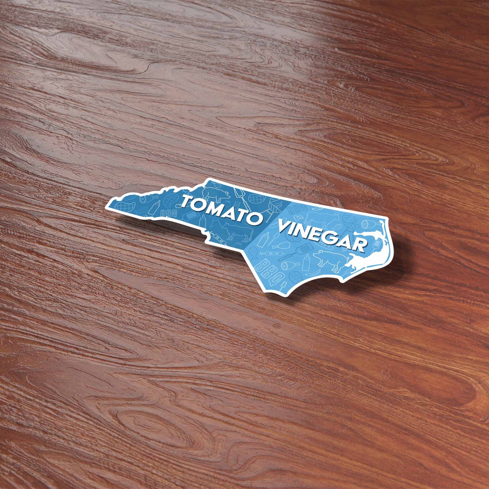 Tomato Vinegar North Carolina BBQ Sticker – Funny Decal for Water Bottle, Laptop