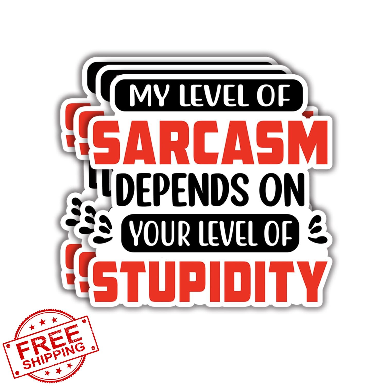 Funny Sarcasm Stupidity Sticker Vinyl Decal 3×2.9 Inch Tumbler Laptop