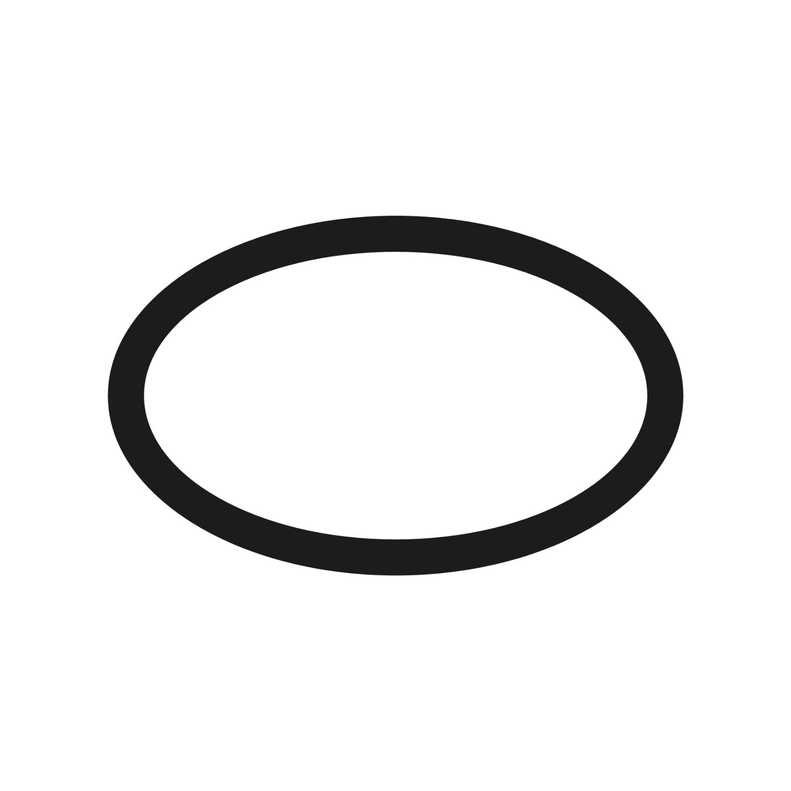 Oval Outline Shape Vinyl Decal 4:2.5 RATIO Car Window Ellipse Shape Sticker