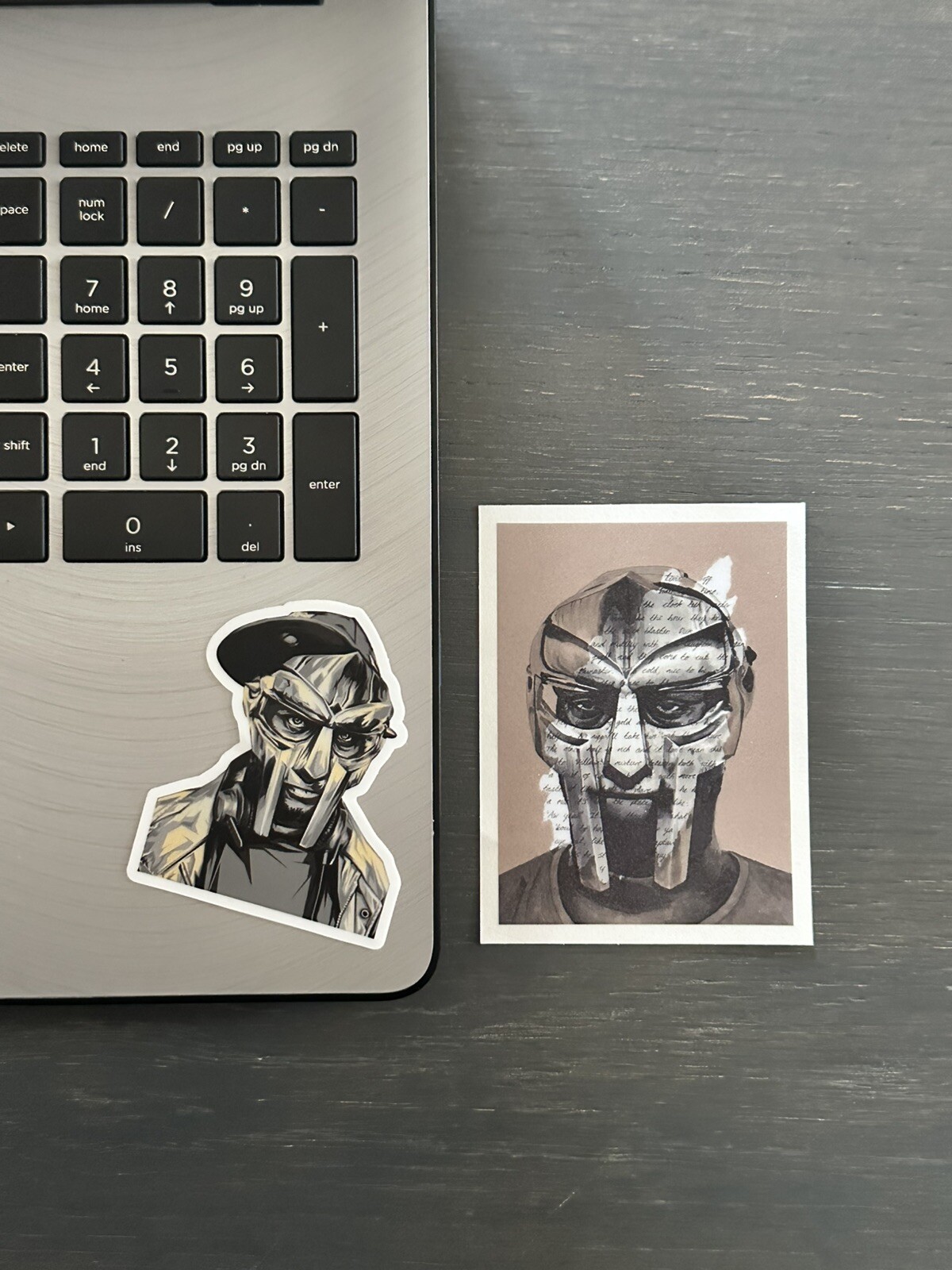 MF DOOM Vinyl Sticker Pack (2) Very High Quality Hip Hop 3”