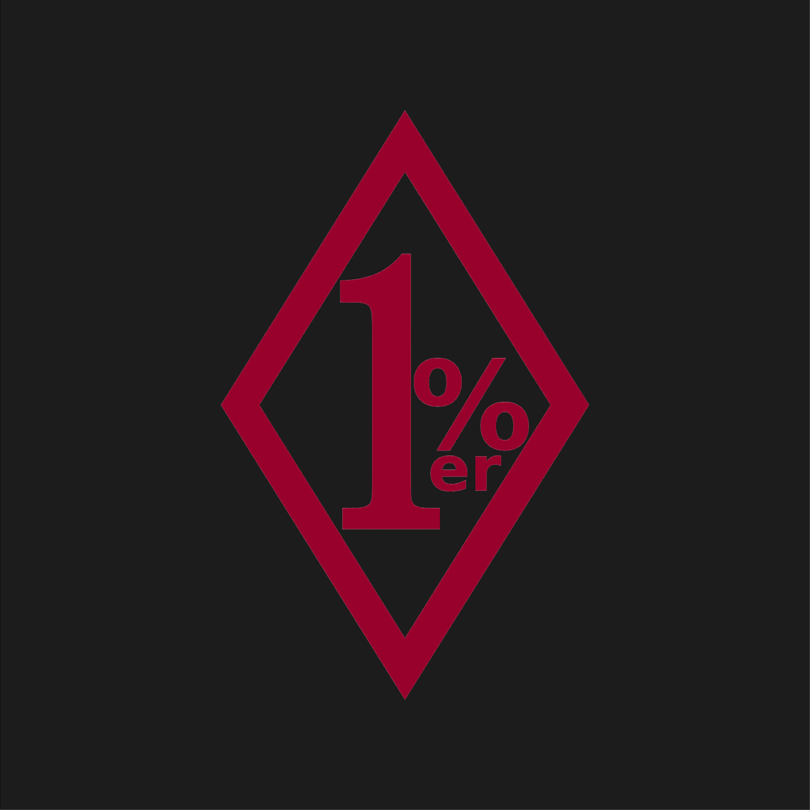 1%er One Percent Outlaw motorcycle club Biker Vinyl Sticker Decal Free Shipping